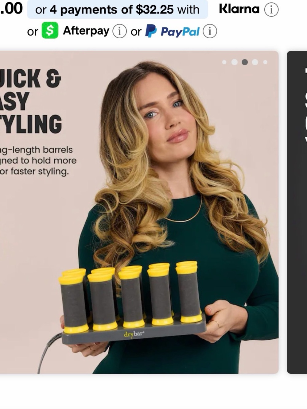 Priced to sell asap Drybar Yellow and Black Hot Roller Set